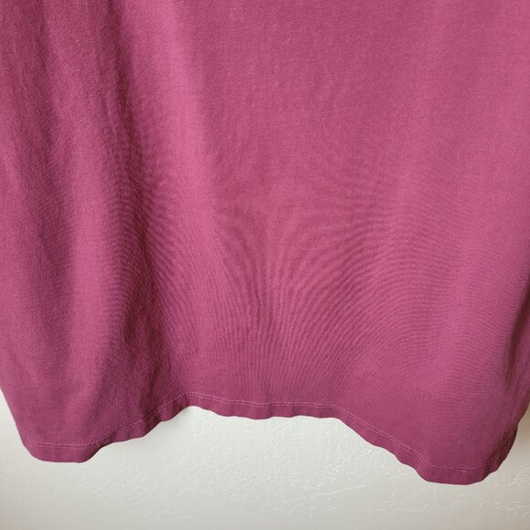 Roaman's Plus Size Purple Basic Blouse - Picture 3 of 7